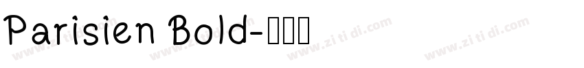 Parisien Bold字体转换